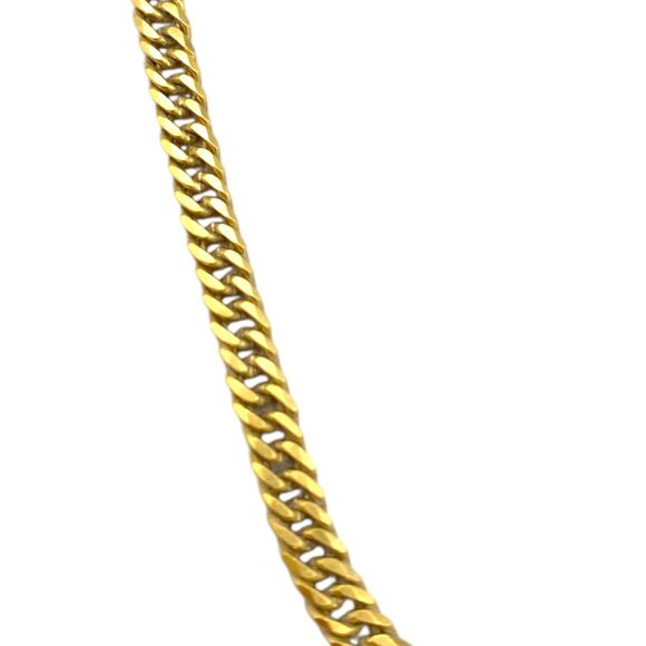 Mejuri 18k Gold Vermeil Double Curb Chain Necklace 16 to 18 inches - Picture 3 of 5